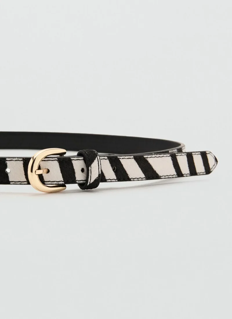 MANGO  Animal print leather belt for Women | Best Price UAE